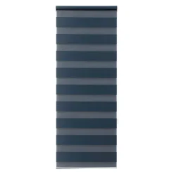 Store enrouleur jour / nuit sans perçage Elin 2 bleu l.45 x H.140cm Goodhome