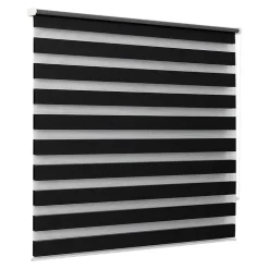 Store enrouleur jour / nuit sans perçage Elin 2 noir l.180 x H.240cm Goodhome