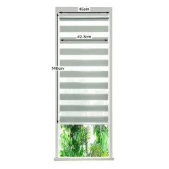 Store enrouleur jour / nuit sans perçage Elin 2 vert céladon l.45 x H.140cm Goodhome