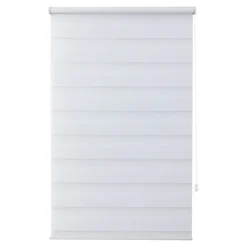 Store enrouleur jour / nuit sans perçage Elin 2 blanc cassé l.90 x H.180cm Goodhome