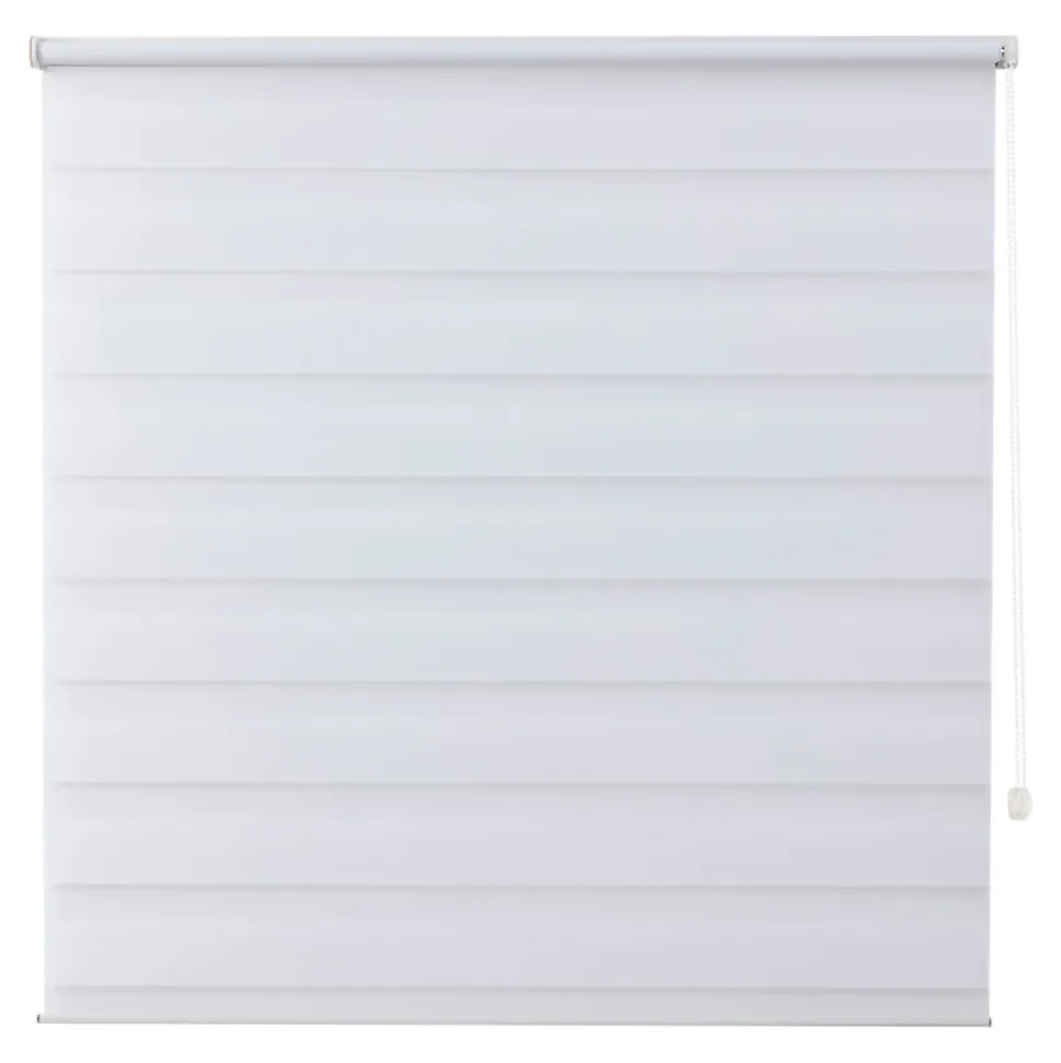 Store enrouleur jour / nuit sans perçage Elin 2 blanc cassé l.180 x H.240cm Goodhome