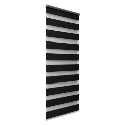 Store enrouleur jour / nuit sans perçage Elin 2 noir l.55 x H.180cm Goodhome