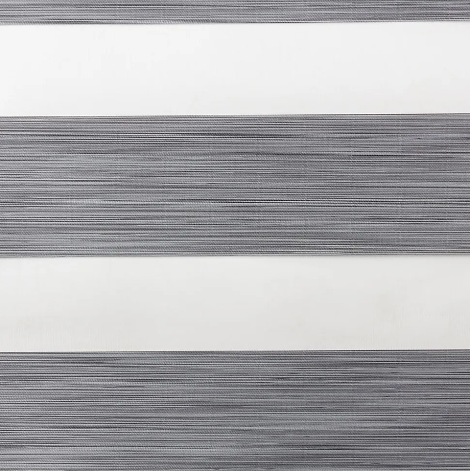 Store enrouleur jour / nuit sans perçage Brize gris chiné l.90 x H.180cm Goodhome