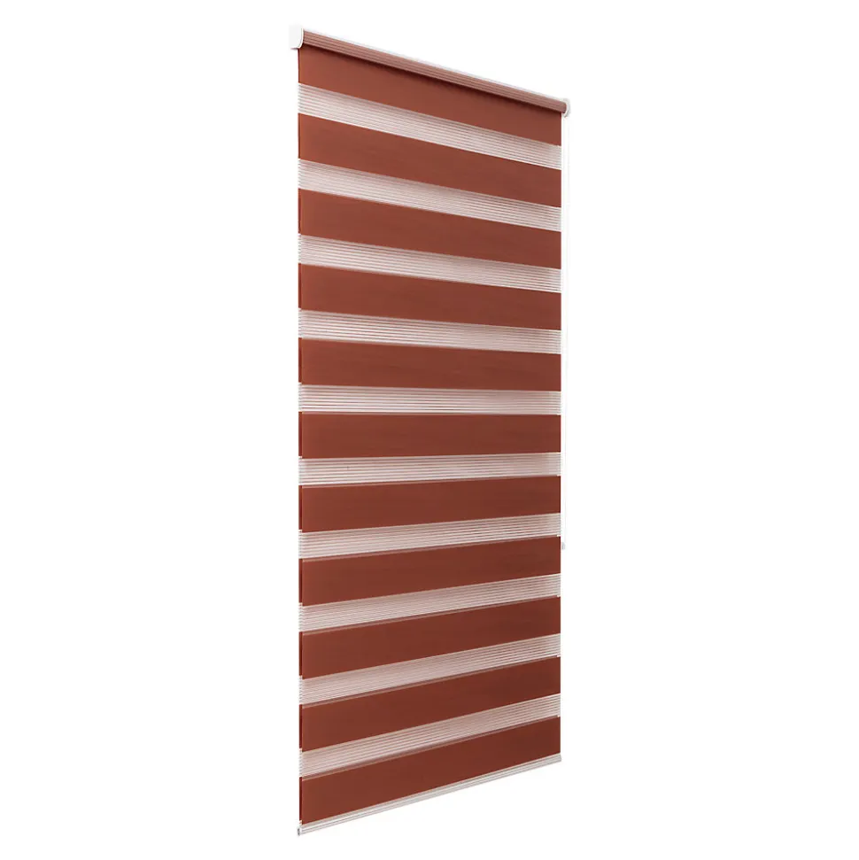 Store enrouleur jour / nuit sans perçage Elin 2 terracotta l.60 x H.180cm Goodhome