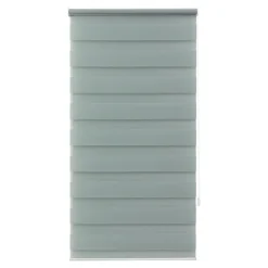 Store enrouleur jour / nuit sans perçage Elin 2 vert céladon l.55 x H.180cm Goodhome