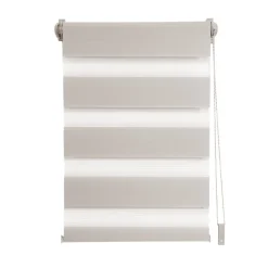 Store enrouleur jour / nuit marron taupe l.52 x H.190cm Madeco