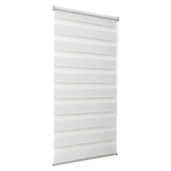 Store enrouleur jour / nuit sans perçage Brize blanc chiné l.90 x H.240cm Goodhome