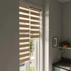 Store enrouleur jour / nuit sans perçage Brize beige l.40 x H.140cm Goodhome