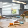 Store enrouleur jour / nuit blanc l.82 x H.160cm Madeco