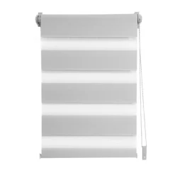 Store enrouleur jour / nuit gris clair l.102 x H.190cm Madeco