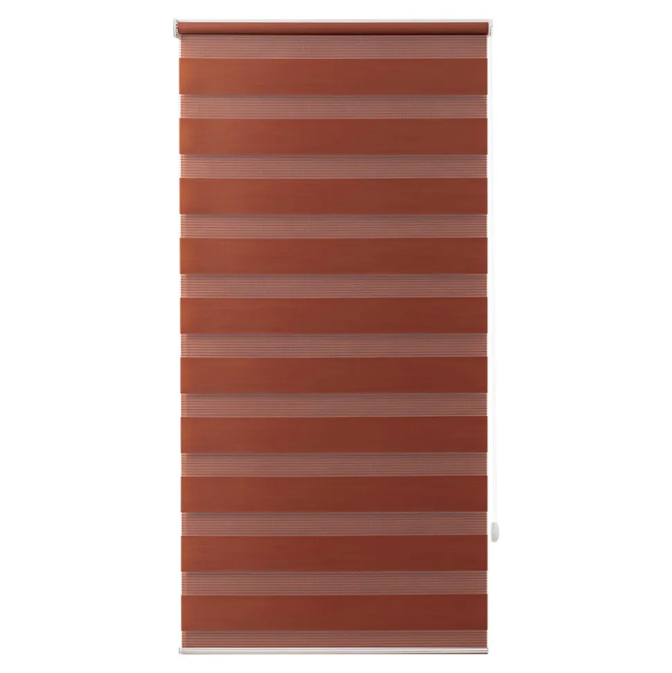 Store enrouleur jour / nuit sans perçage Elin 2 terracotta l.55 x H.180cm Goodhome