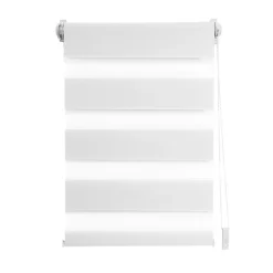 Store enrouleur jour / nuit blanc l.92 x H.190cm Madeco