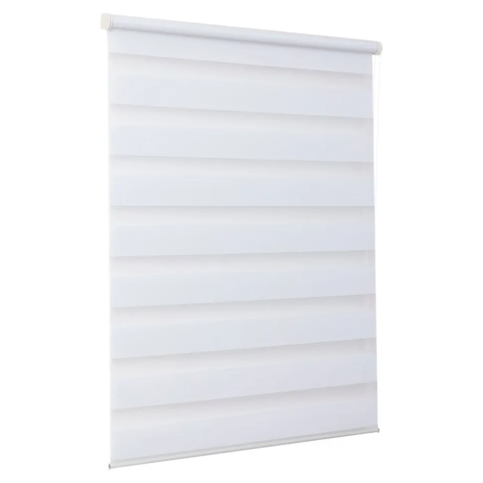 Store enrouleur jour / nuit sans perçage Elin 2 blanc cassé l.80 x H.180cm Goodhome