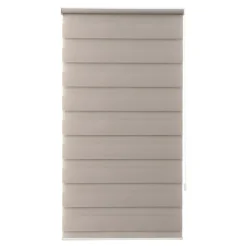Store enrouleur jour / nuit sans perçage Elin 2 gris perle l.60 x H.240cm Goodhome