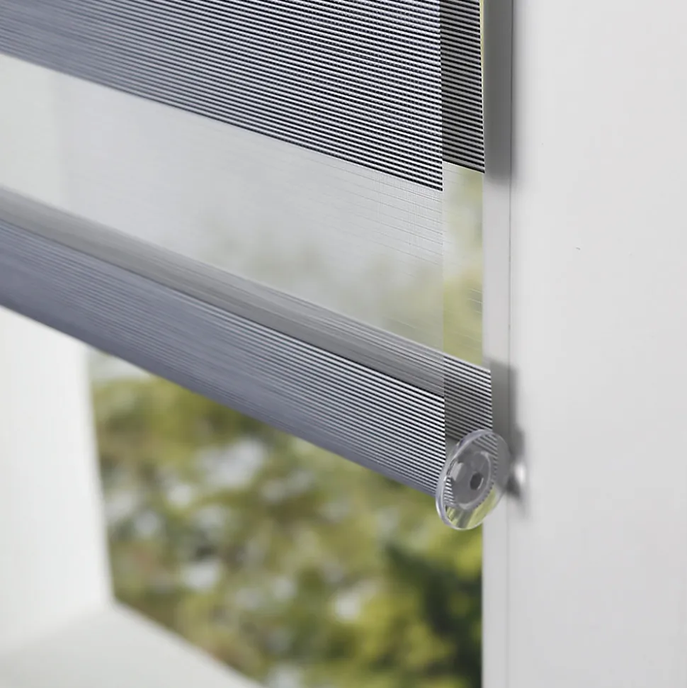 Store enrouleur jour / nuit Must gris l.62 x H.160cm Madeco