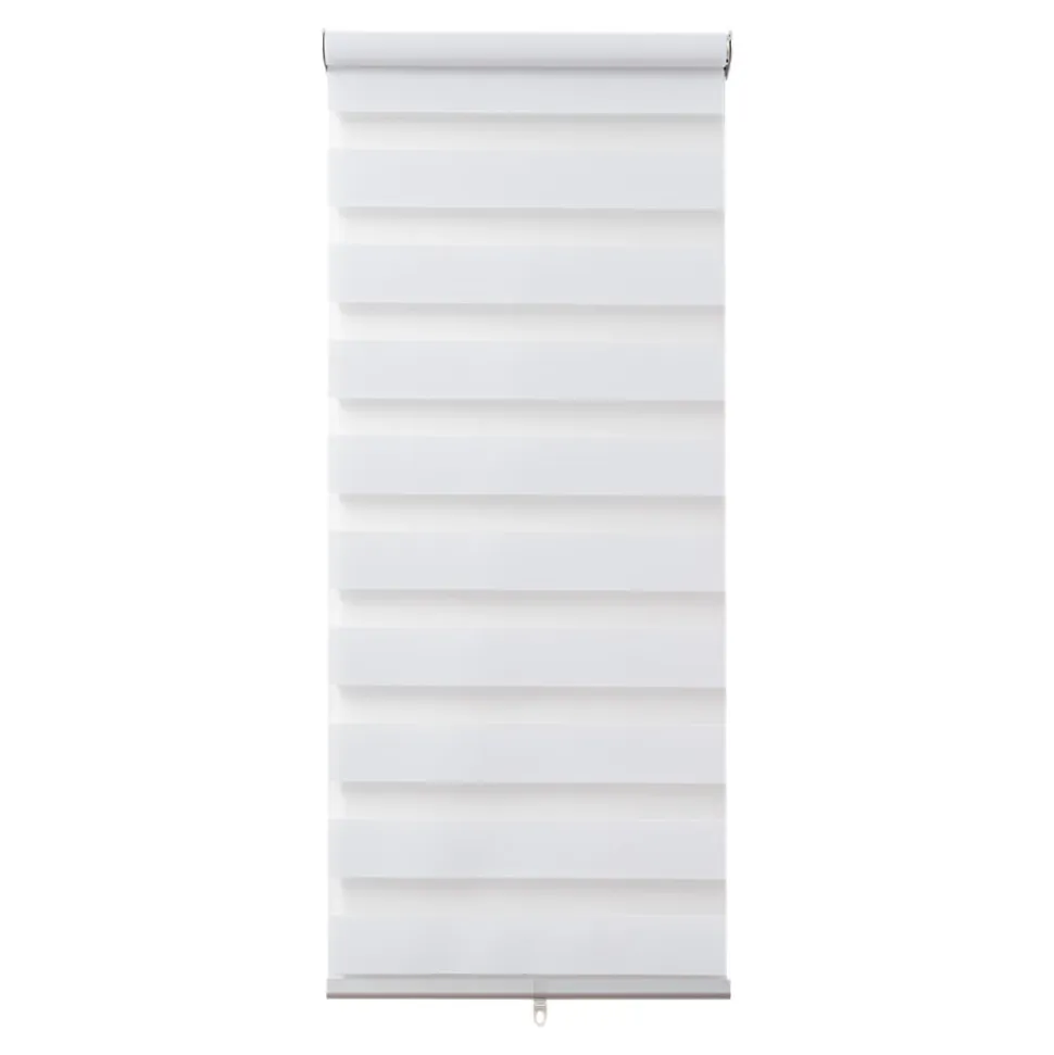 Store enrouleur jour / nuit sans perçage Keston blanc cassé l.55 x H.180cm Goodhome