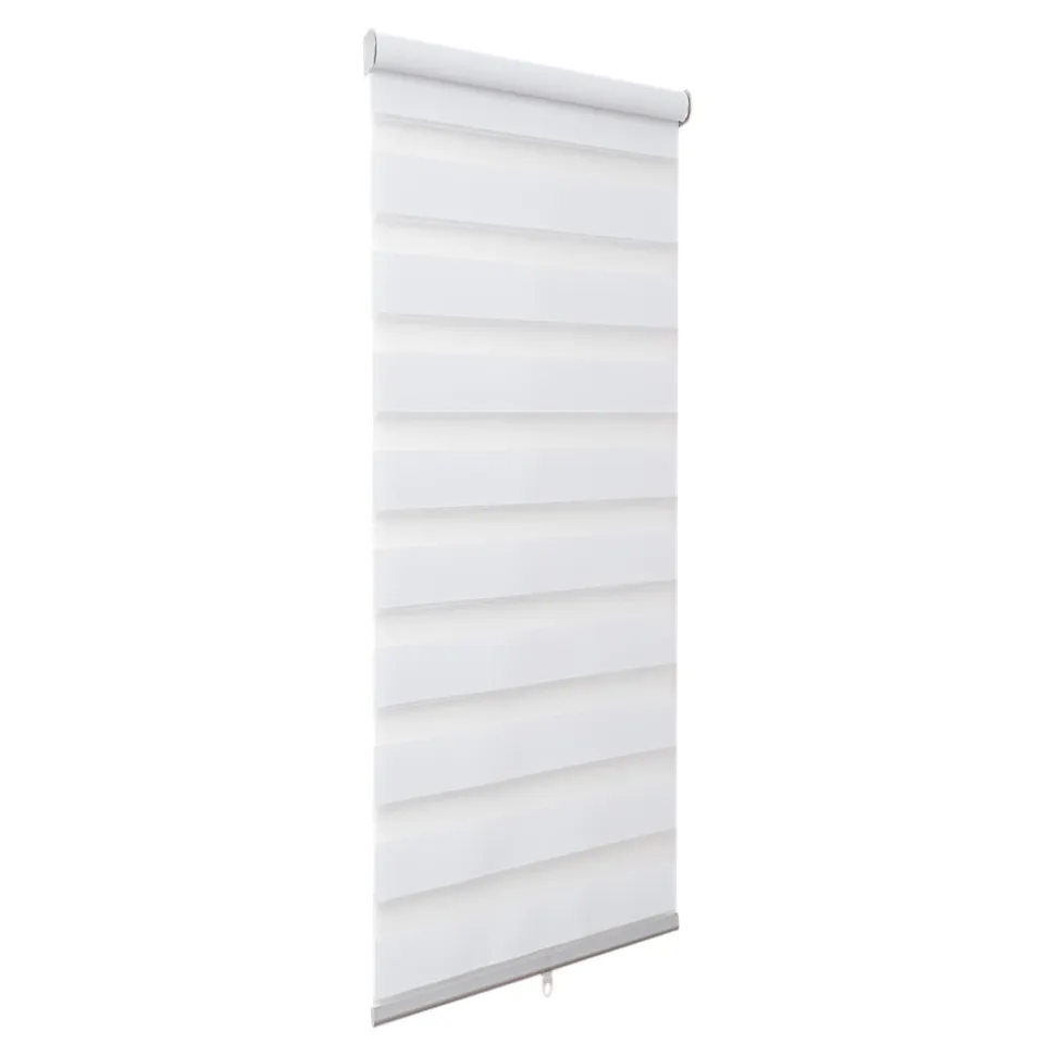 Store enrouleur jour / nuit sans perçage Keston blanc cassé l.55 x H.180cm Goodhome