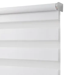 Store enrouleur jour / nuit sans perçage Keston blanc cassé l.55 x H.180cm Goodhome