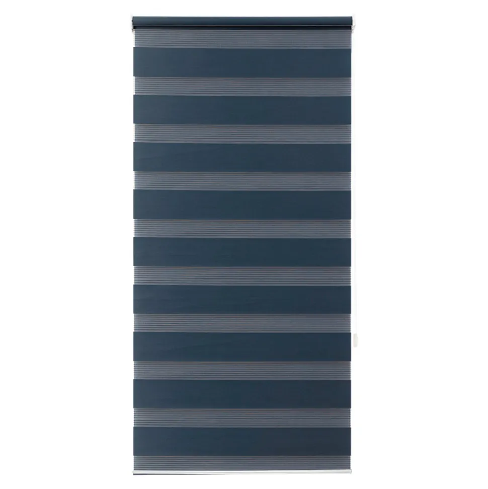 Store enrouleur jour / nuit sans perçage Elin 2 bleu l.60 x H.180cm Goodhome