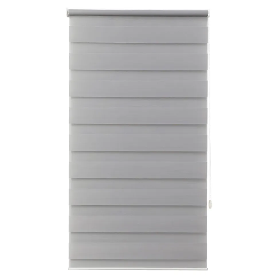 Store enrouleur jour / nuit sans perçage Elin 2 gris béton l.60 x H.180cm Goodhome