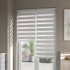 Store enrouleur jour / nuit sans perçage Elin 2 blanc cassé l.60 x H.240cm Goodhome