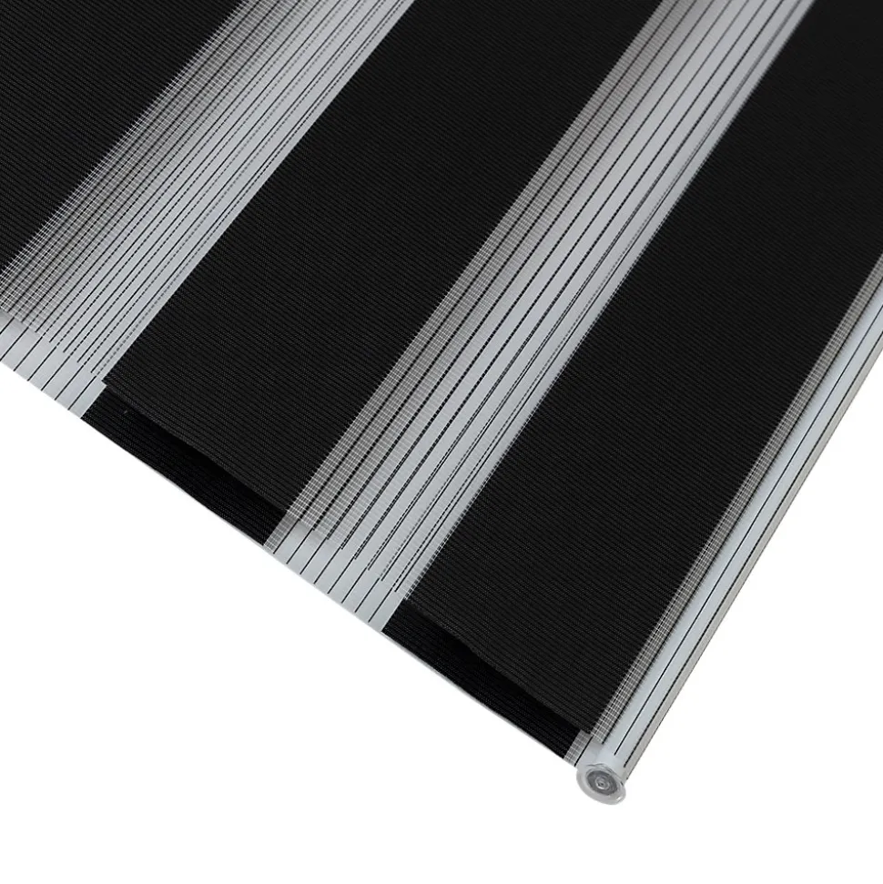 Store enrouleur jour / nuit sans perçage Elin 2 noir l.80 x H.180cm Goodhome