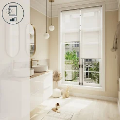 Store enrouleur jour / nuit sans perçage Elin 2 noir l.80 x H.180cm Goodhome
