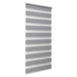 Store enrouleur jour / nuit sans perçage Elin 2 gris béton l.40 x H.140cm Goodhome