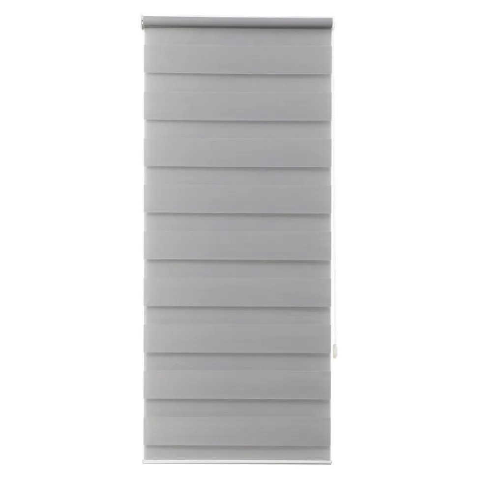 Store enrouleur jour / nuit sans perçage Elin 2 gris béton l.40 x H.140cm Goodhome