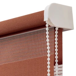 Store enrouleur jour / nuit sans perçage Elin 2 terracotta l.80 x H.180cm Goodhome