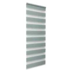 Store enrouleur jour / nuit sans perçage Elin 2 vert céladon l.40 x H.140cm Goodhome
