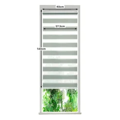 Store enrouleur jour / nuit sans perçage Elin 2 vert céladon l.40 x H.140cm Goodhome