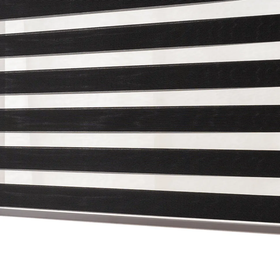 Store enrouleur jour / nuit sans perçage Keston noir l.80 x H.180cm Goodhome