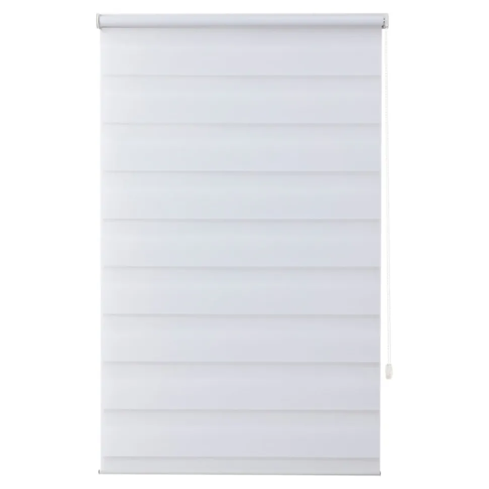 Store enrouleur jour / nuit sans perçage Elin 2 blanc cassé l.90 x H.240cm Goodhome