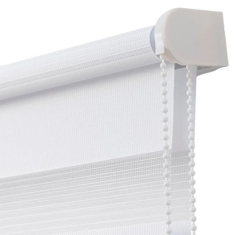 Store enrouleur jour / nuit sans perçage Elin 2 blanc cassé l.90 x H.240cm Goodhome