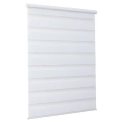 Store enrouleur jour / nuit sans perçage Elin 2 blanc cassé l.75 x H.240cm Goodhome