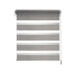 Store enrouleur jour / nuit chic gris l.52 x H.160cm Madeco
