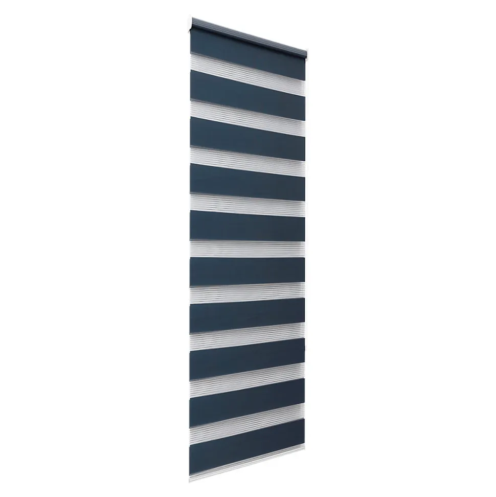 Store enrouleur jour / nuit sans perçage Elin 2 bleu l.40 x H.140cm Goodhome