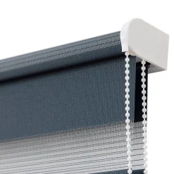 Store enrouleur jour / nuit sans perçage Elin 2 bleu l.40 x H.140cm Goodhome