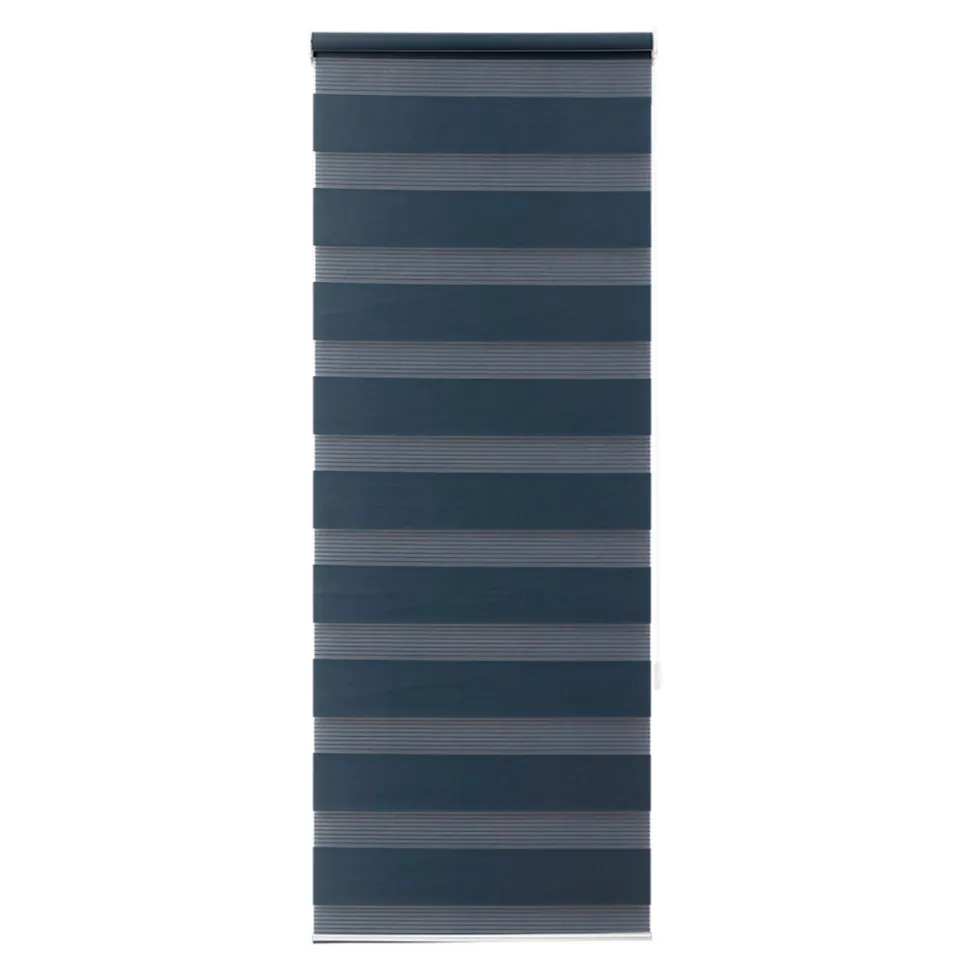 Store enrouleur jour / nuit sans perçage Elin 2 bleu l.40 x H.140cm Goodhome