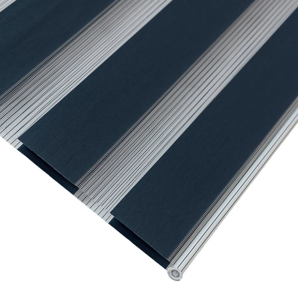 Store enrouleur jour / nuit sans perçage Elin 2 bleu l.80 x H.180cm Goodhome
