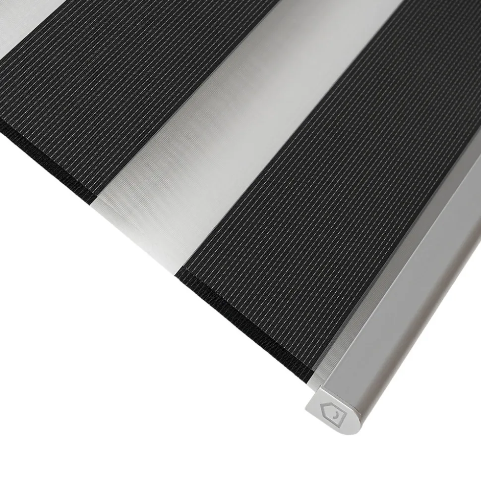 Store enrouleur jour / nuit sans perçage Keston noir l.45 x H.140cm Goodhome