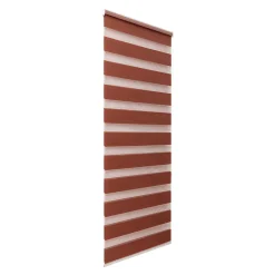 Store enrouleur jour / nuit sans perçage Elin 2 terracotta l.45 x H.140cm Goodhome