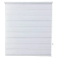 Store enrouleur jour / nuit sans perçage Elin 2 blanc cassé l.120 x H.180cm Goodhome
