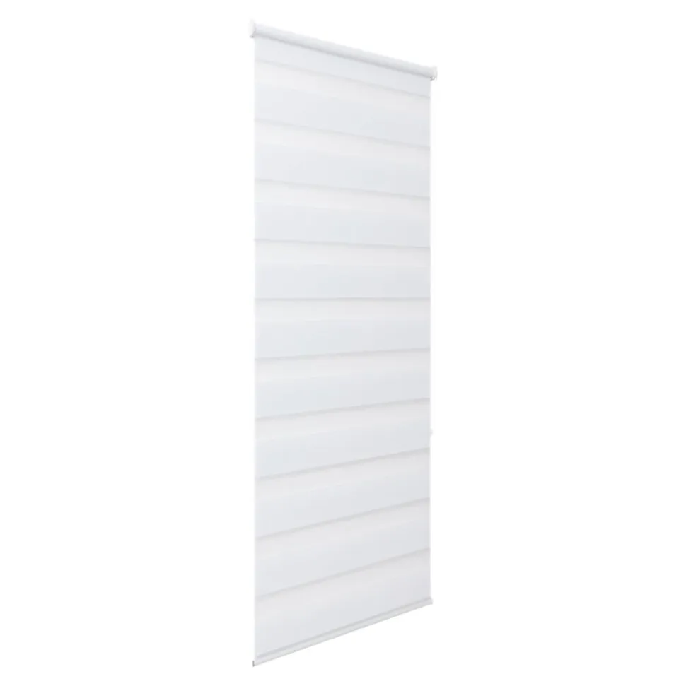 Store enrouleur jour / nuit sans perçage blanc l.45 x H.140cm