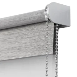 Store enrouleur jour / nuit sans perçage Brize gris chiné l.60 x H.240cm Goodhome