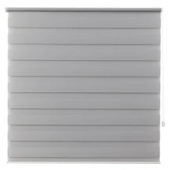 Store enrouleur jour / nuit sans perçage Elin 2 gris béton l.180 x H.240cm Goodhome