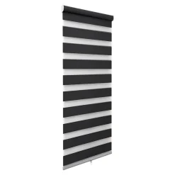 Store enrouleur jour / nuit sans perçage Keston noir l.40 x H.140cm Goodhome