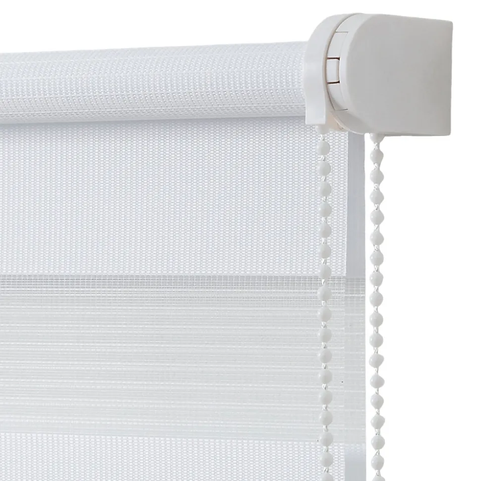Store enrouleur jour / nuit sans perçage blanc l.40 x H.140cm