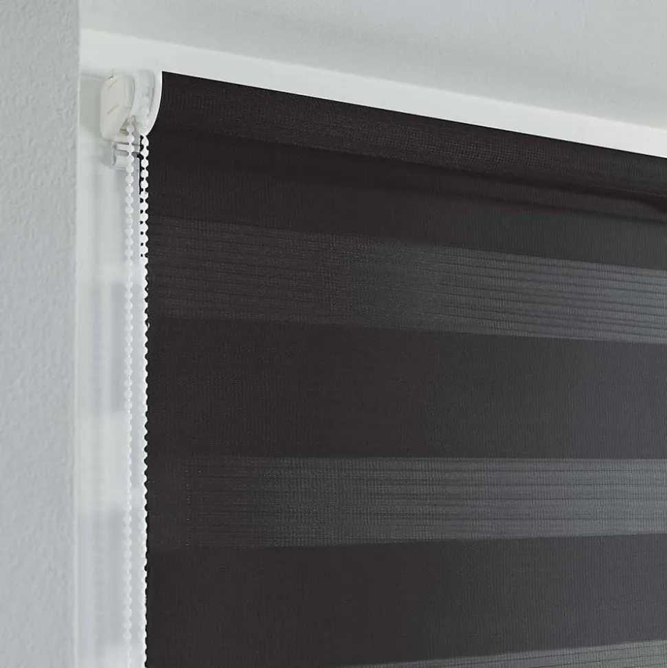 STORE ENROULEUR JOUR ET NUIT POLYESTER DAYNIGHT NOIR - 90x180cm - Noir